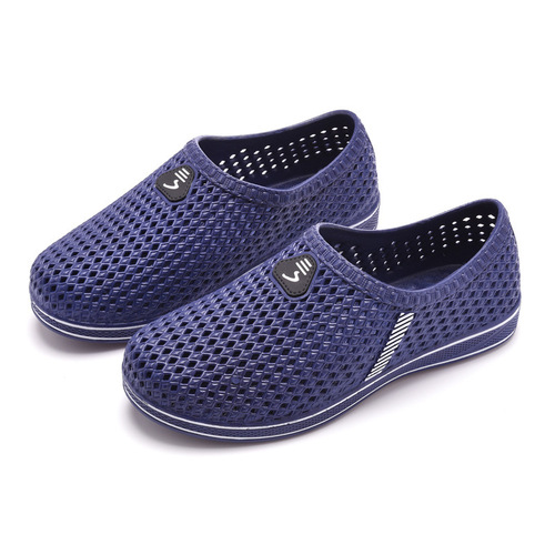 Hole shoes Korean style sandals for men, thick sole anti-slip travel rafting breathable casual men's beach shoes lazy shoes wholesale