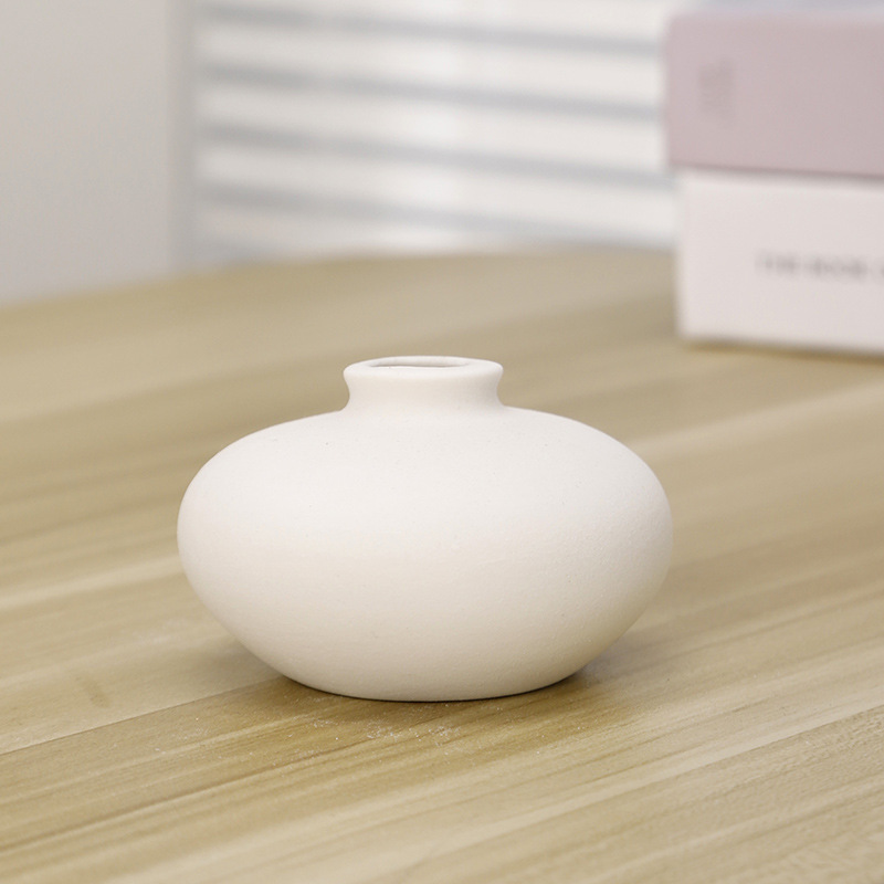 Jarrón de cerámica estilo nórdico para decoración del hogar arreglos florales y flores secas