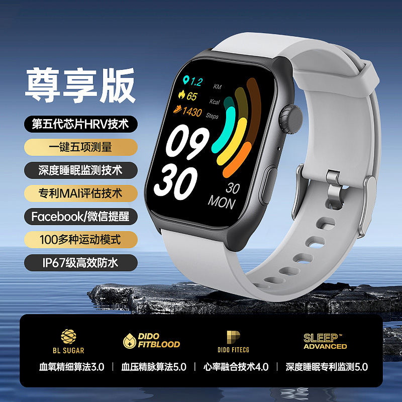 독점 버전: 흰색 [자동 고급 성능 칩 컴퓨팅 성능 향상 + 심박수 데이터 비정상적인 변경 알림]