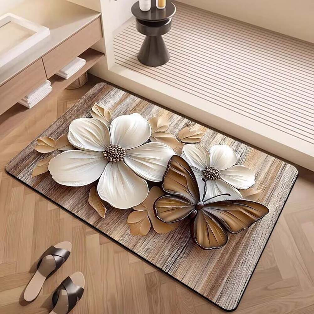 Alfombras de suelo de baño de generación de Temu transfronterizas almohadillas de absorción de agua y antideslizantes de baño de sentido superior almohadillas de barro de diatomeas image 17