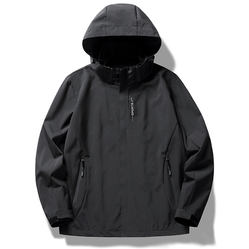 Einlagige, dünne, elfenbeinweiße, bestickte Teamuniformjacke für Herren und Damen_voghion.com
