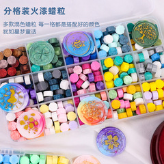 10 grids 24 grids fire paint wax particles sealing wax hand ledger wax seal octagonal fire paint seal grid wax particles wholesale