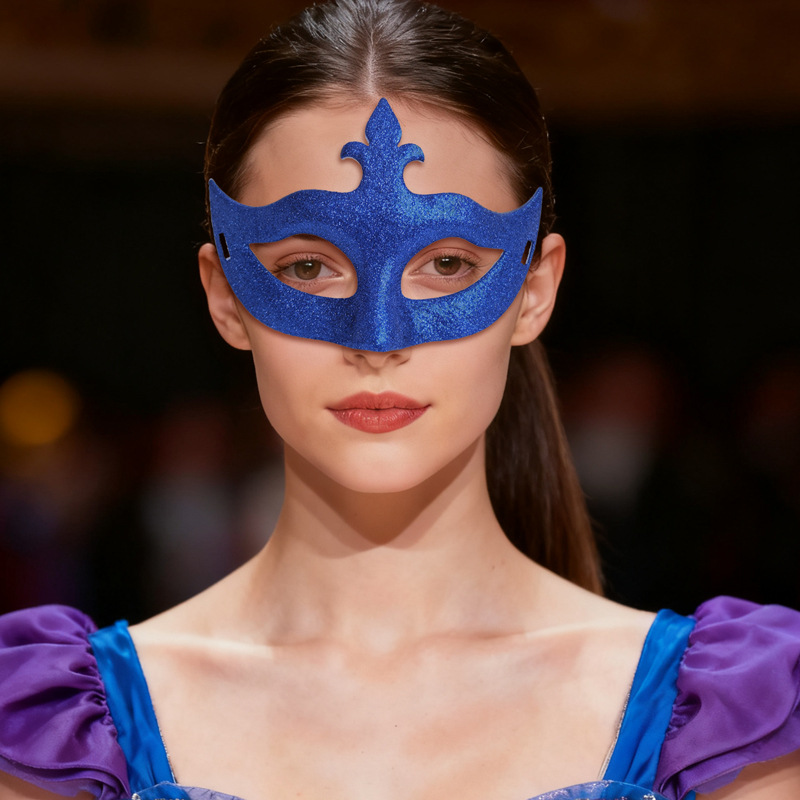 Carnaval nuevo polvo brillante máscara de flecha máscara de Halloween máscara de fiesta decoración máscara de mitad de cara