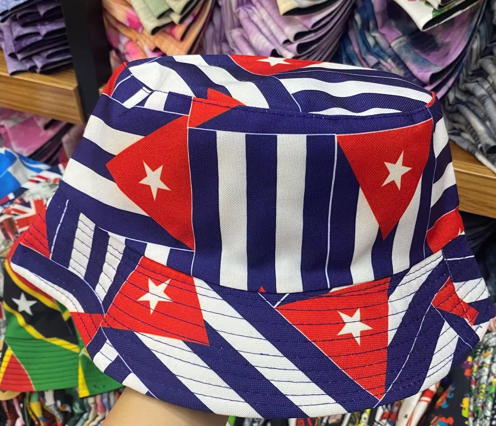 Unisexe De Base Bloc De Couleur Avant-Toit Large Chapeau Seau display picture 12