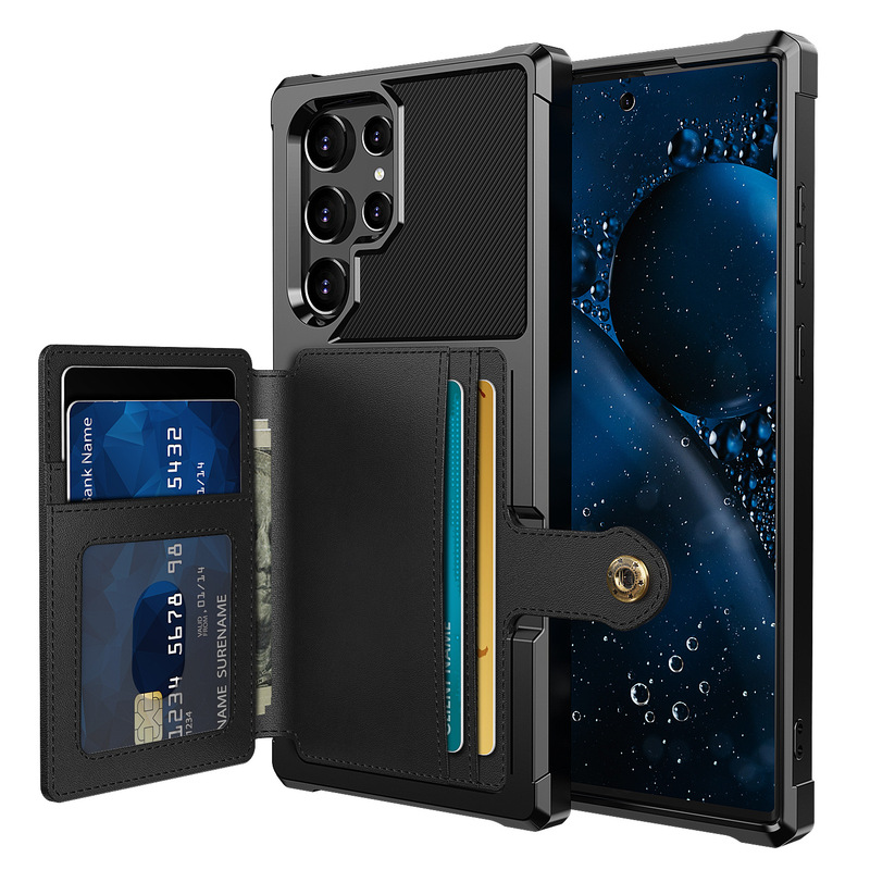 Suitable for Samsung S22/S22Plus/S22Ultra Card Flip Leather Case/Walletized Mobile Phone Case