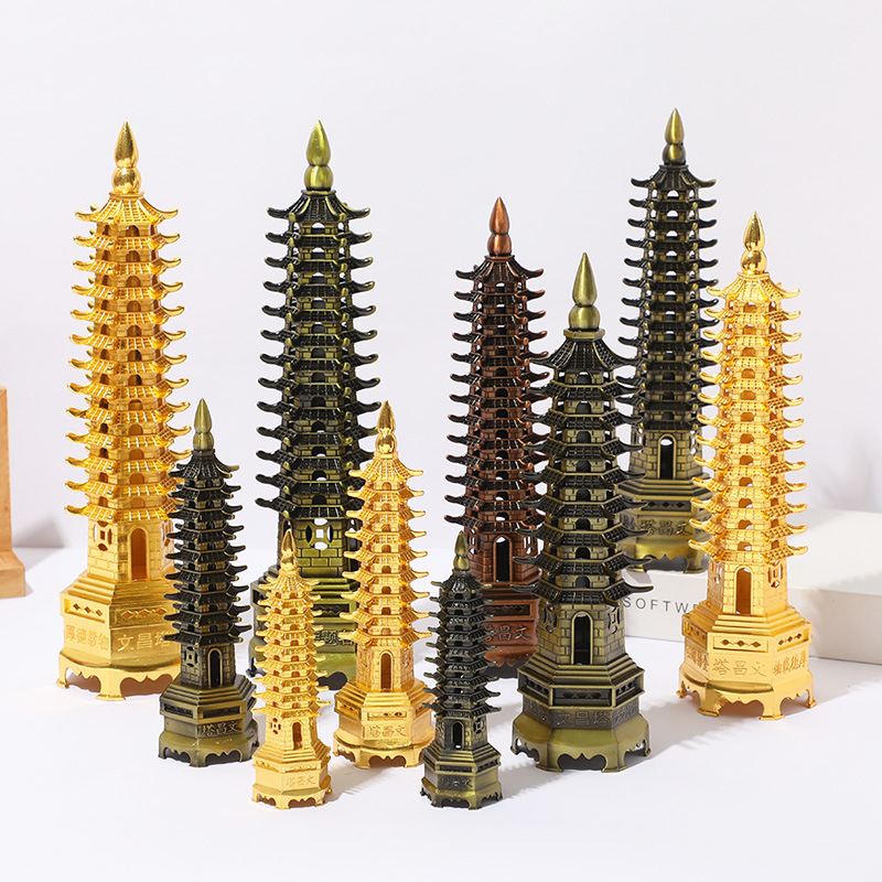 wenchang tower decoration 9 th floor 13 th floor desk office decorations scenic spot tourism crafts collection souvenir