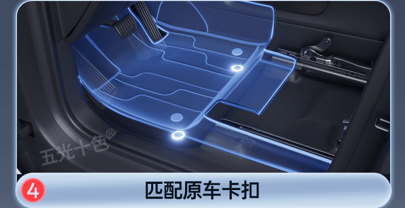 Suitable for 2025 Wei Brand Alpine 7 Foot Pads, Fully Surrounded Car Floor Mats, Interior Supplies, Upper Carpet Car Mats