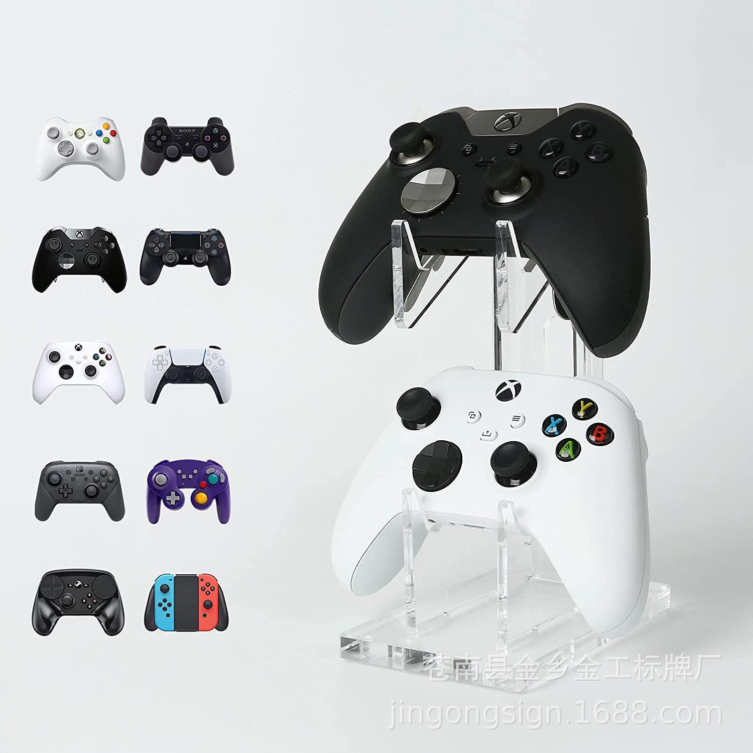 Acrílico transfronterizo de tres capas controlador de juego auriculares display rack PS4 inalámbrico controlador display rack image 11