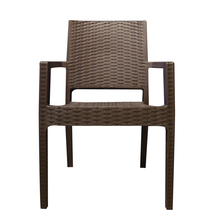 Exportación simple silla de comedor silla de plástico doméstica silla de bambú trenzada silla de descanso silla de balcón silla de lluvia al aire libre