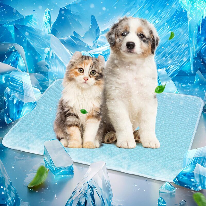 Pet Cooling Mat for Dogs and Cats, Self-Cooling Mat, Breathable and Washable, Summer Pet Cooling Mat, Suitable for Indoor and Outdoor Use, for Puppies
