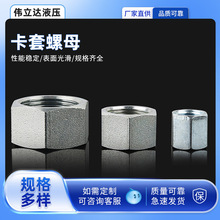 现货供应不锈钢卡套式螺母NL/NS六角螺旋纹纹轻型不锈钢连接套头
