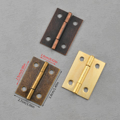 Elegant 1.5-inch imitation antique iron hinge wood box hinge packaging small accessories 38*27MM hinge