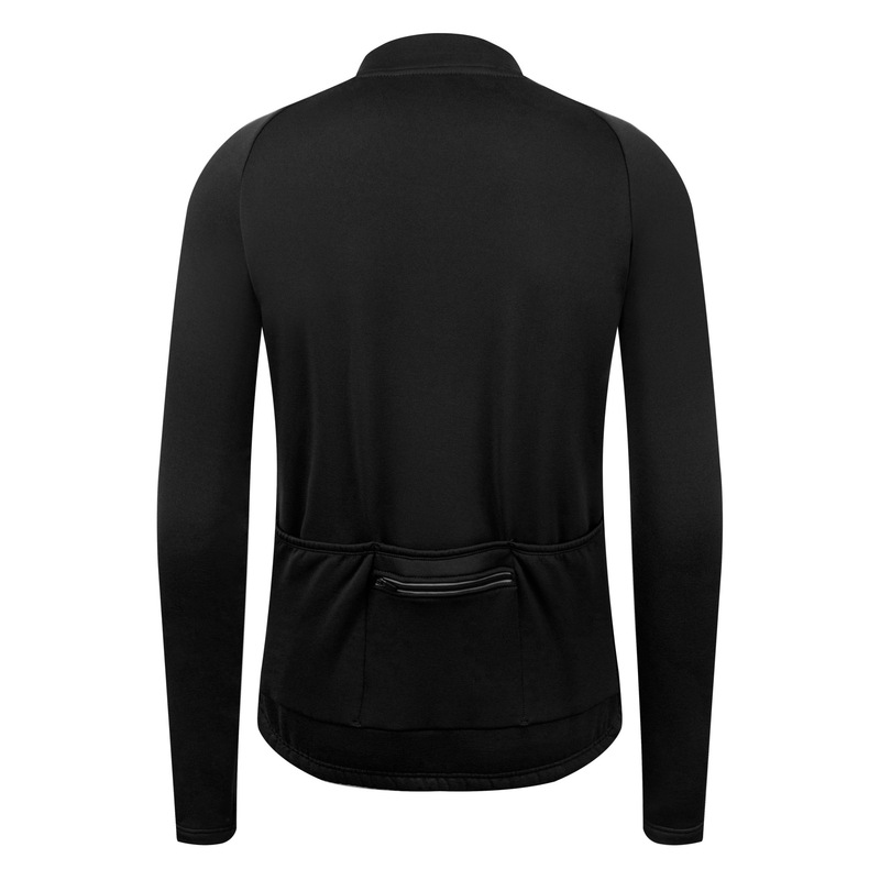 男性のベルベットの自転車服冬の長袖のベルベットの自転車服の中の材料は毛を磨いて保温して黒に乗る|undefined