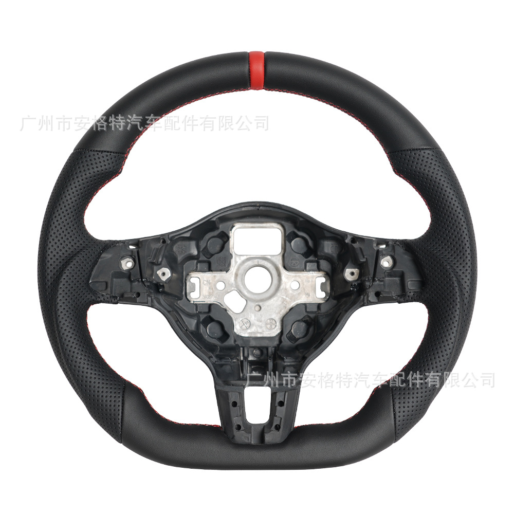 Suitable for Volkswagen Golf 6/Mk6 Golf Gti Gli Full Leather Car Steering Wheel Modification