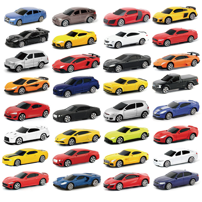 Rmz 1:64 Sliding Alloy Car Model 3inch Car Model Kidsren's Toys Cake Accessories Ornaments