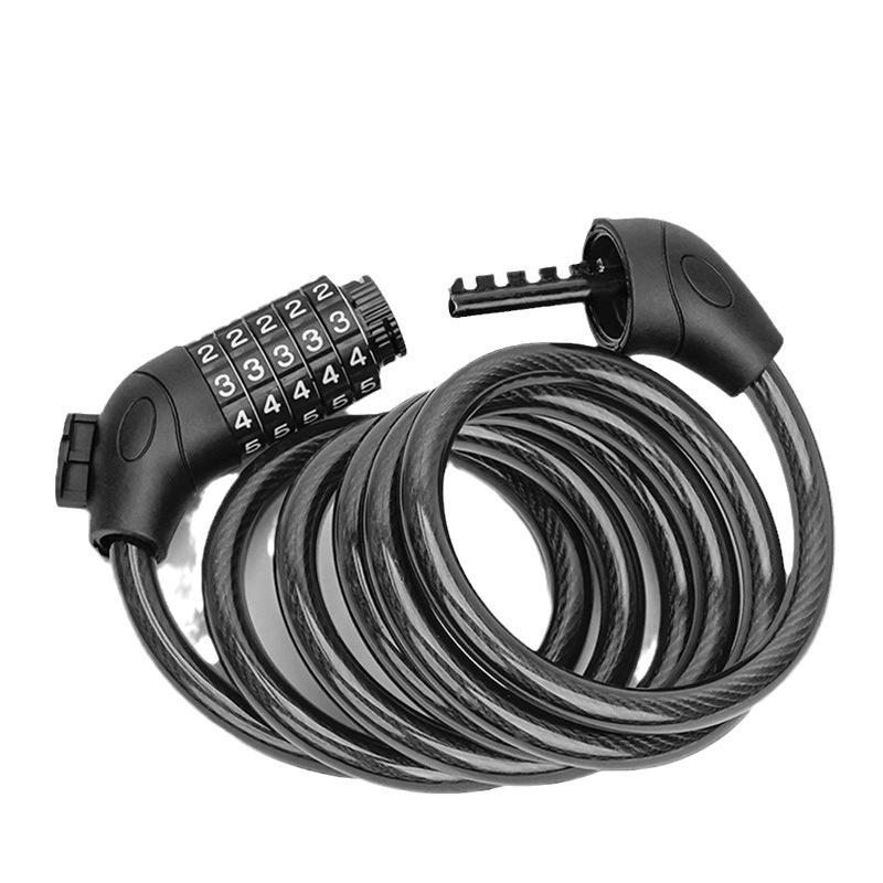 自転車ロック暗証番号ロック4位5位盗難防止携帯電動車ロックマウンテンバイク電気自動車部品チェーンロック