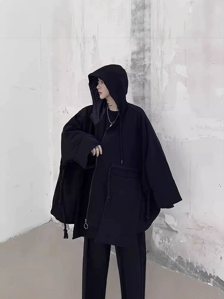 Плащ-тренч, худи, куртка, oversize, корейский стиль