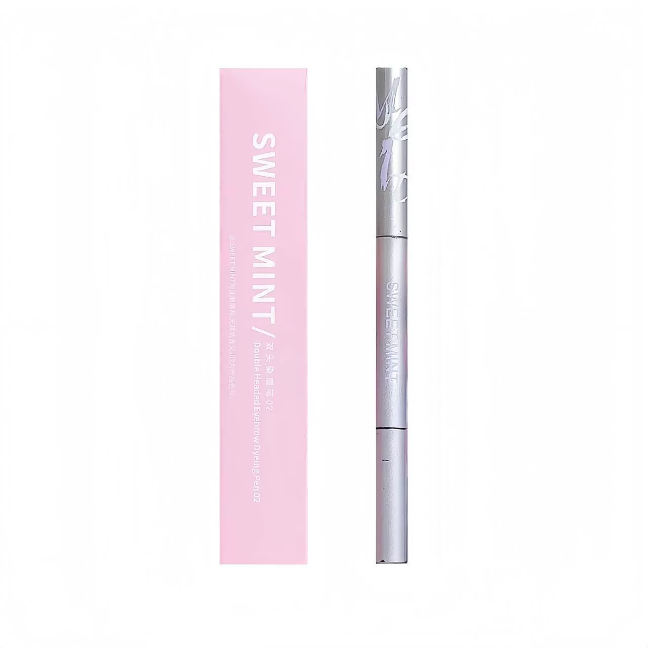 Double-sided smooth eyebrow pencil, three dimensional eyebrow dye, 2 in 1