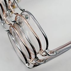 舒適全包水晶腿板材復古架寬邊近視眼鏡框夏蒙別克金屬半鈦眼鏡框