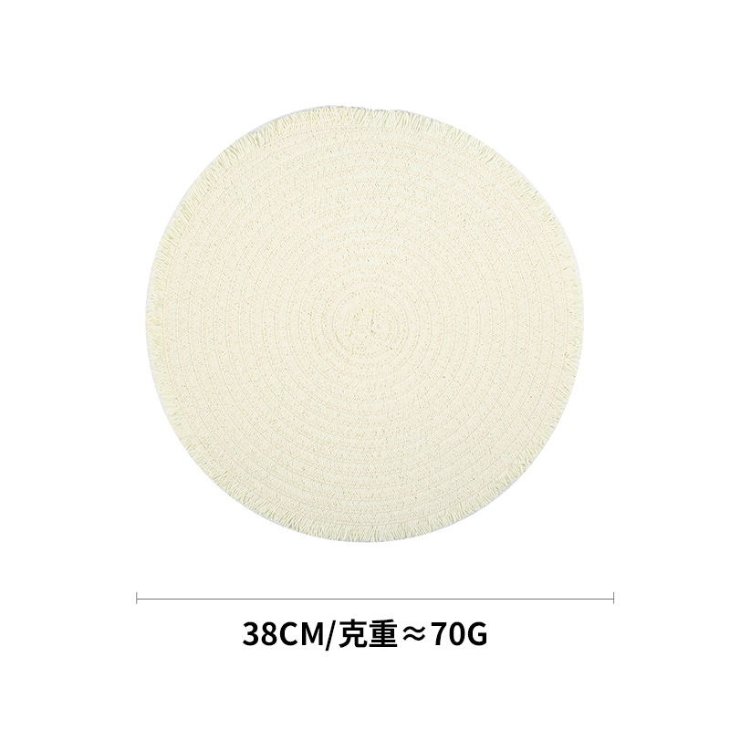 Transfronterizo Amazon almohadillas de mesa ecológicas naturales almohadillas de papel tejido almohadillas de mesa aislamiento térmico almohadillas de tazas almohadillas de decoración