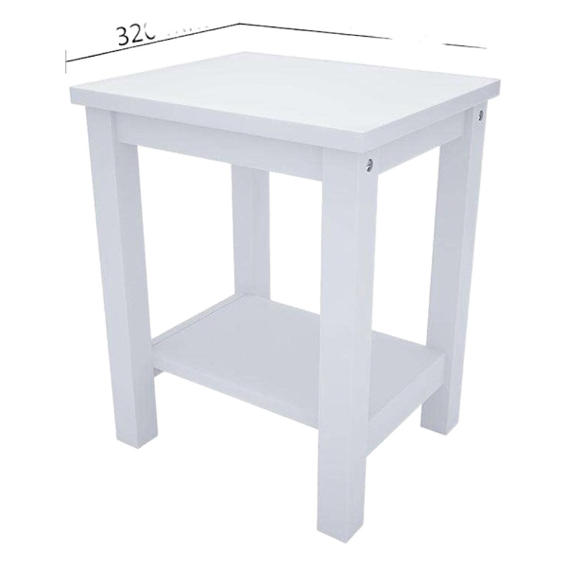 Moderno minimalista mesita de noche pequeña mesita de noche pequeño dormitorio estante de almacenamiento de doble capa mesa auxiliar