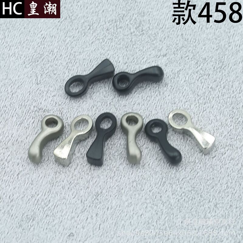 Factory straight hair in stock alloy material pull fall rope buckle hanging bell wear rope buckle hat handle rope head hole 3MM