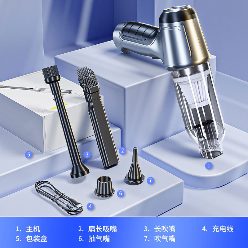 車用掃除機ブラシレスモーターハイパワー掃除機ダストブロワー充電式ワイヤレスハンドヘルド家庭用掃除機|undefined