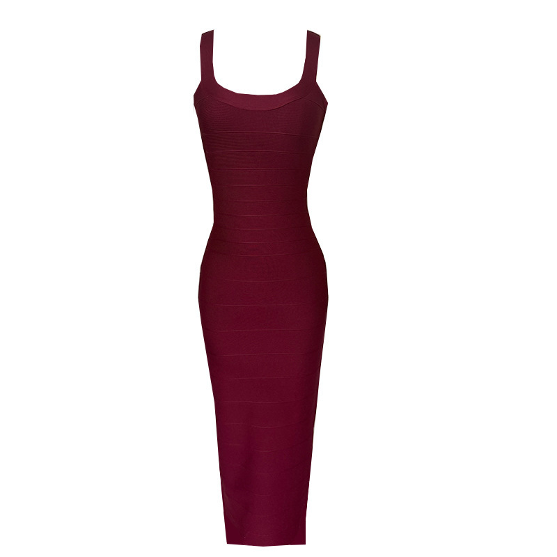 European and American style sleeveless, stretchy, and sexy long bandage dress for holidays and birthday parties; cross-border sourcing European and American style sleeveless, stretchy, and sexy long bandage dress for holidays and birthday parties; cross-border sourcing
