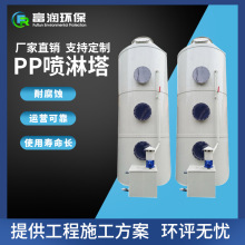 高净化酸碱喷淋塔 化工废气净化塔除尘脱硫PP旋流板填料洗涤塔