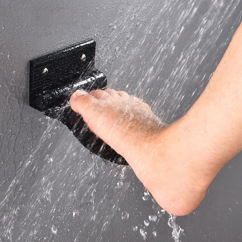 Bathroom pedal device toilet pregnant women washing pedal shower bath foot rubbing shoe polishing shoes