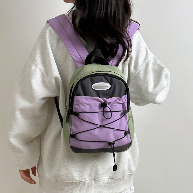 Japanese Style Niche Design Backpack Women's Mini School Bag Sports Outdoor Lightweight Mountaineering Hiking Small Backpack Trendy
