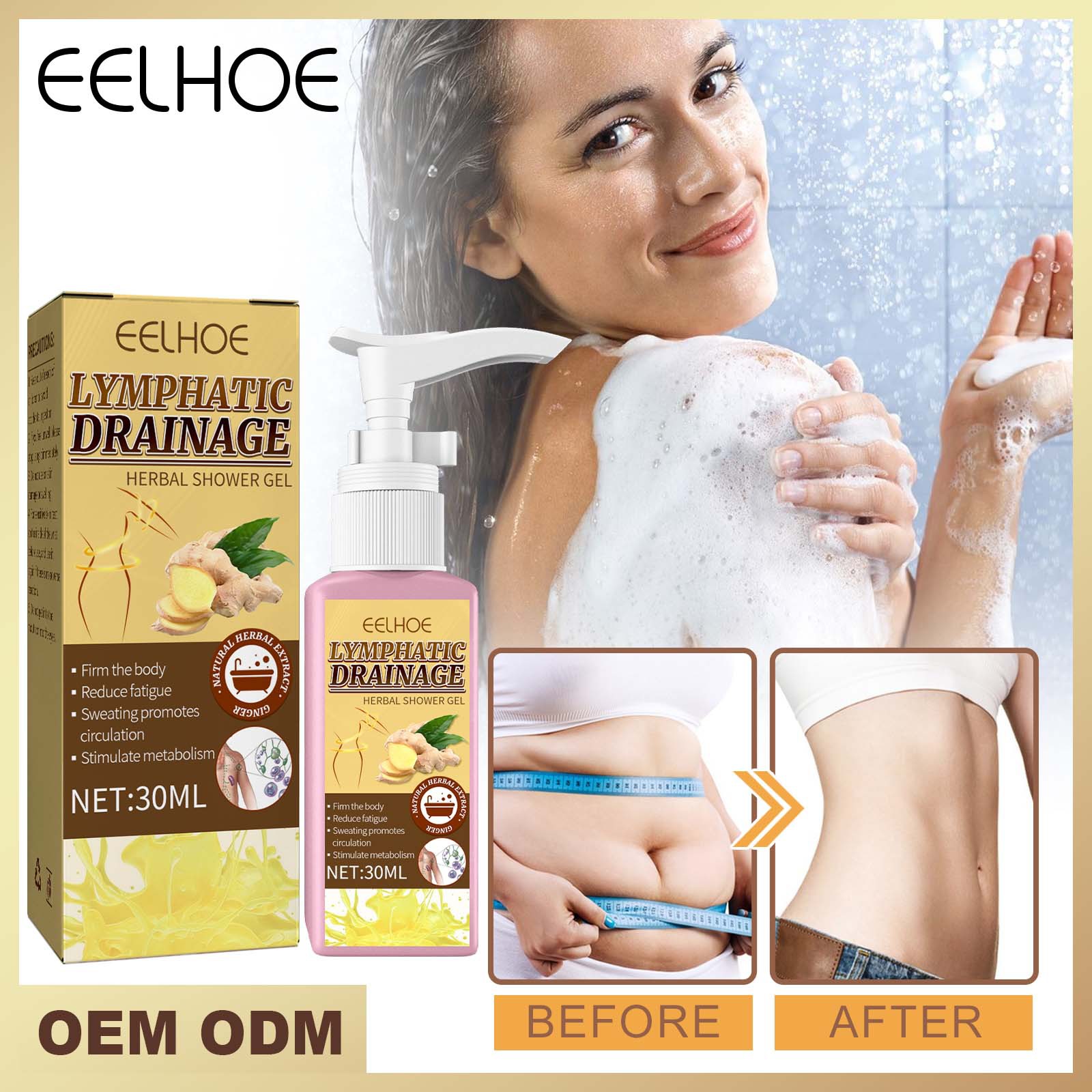 EELHOE Slimming Wash Deep Cleansing, Waist Shaping, Abdomen Shrinking, Ginger essence Moisturizing, Body Shaping and_voghion.com