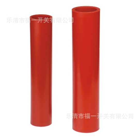 福一开关厂家供应46*290硅树脂红色阻燃套管耐高温触臂套管批发