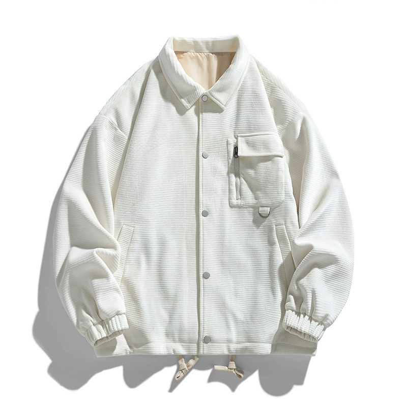 Autumn solid trend retro jacket, loose fit