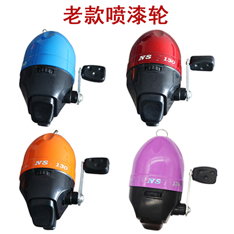 Aparejos de pesca Weihai al por mayor de la rueda de la boca del cerdo con la línea de la fortaleza, rueda de pesca, rueda giratoria, granada, rueda de pesca incorporada