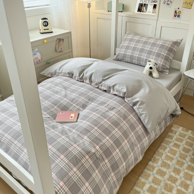 Temporada de estudiantes Sábanas de dormitorio de estudiantes Juego de tres piezas Dormitorio de estudiantes Funda de edredón individual Dormitorio Juego de sábanas para literas