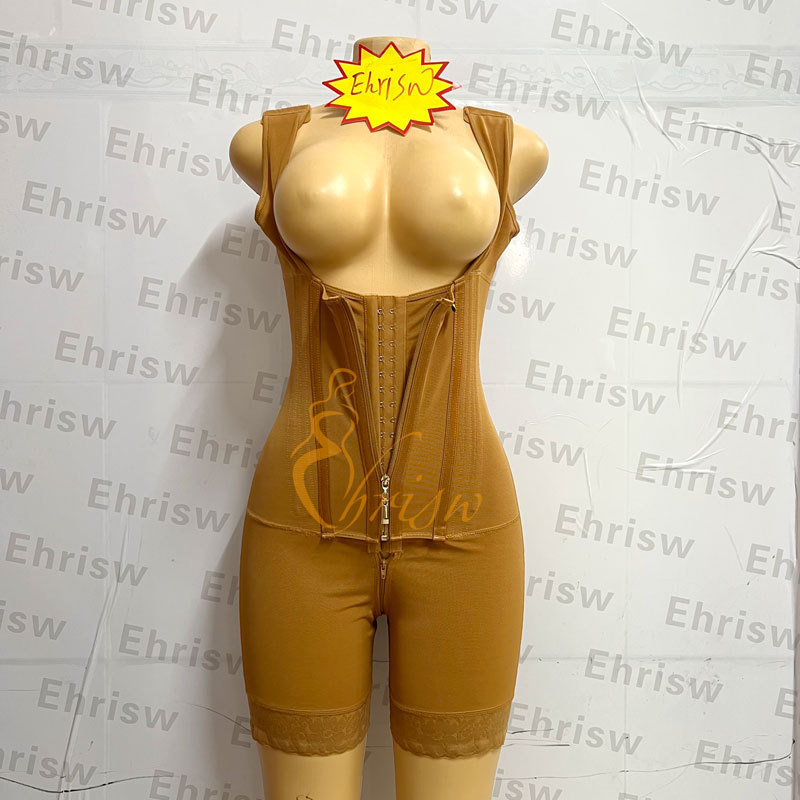 Shapewear Women's Bodysuit Colombian Fajas13 Bone High Compression Corset Double Abdominal Control