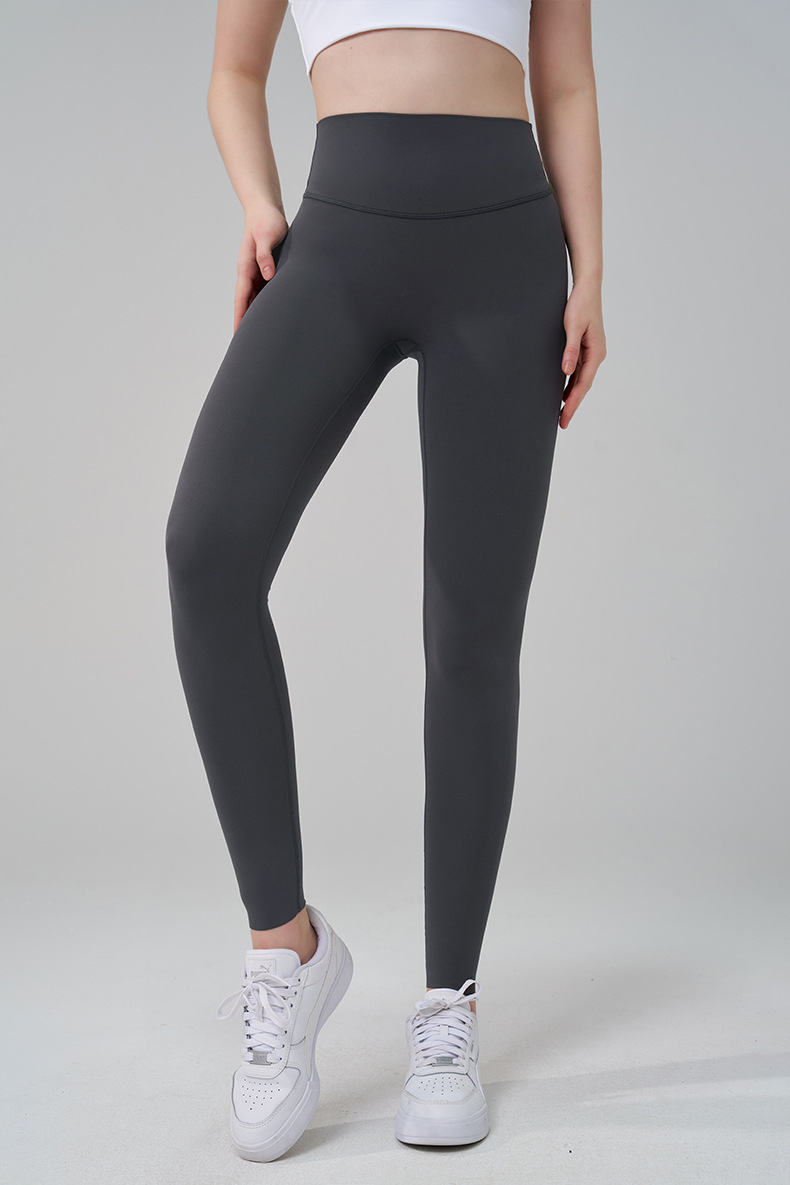 Fitness Sport Style Solid Color Nylon Super Elastic Lycra No Size Collarless Active Bottoms Pants display picture 24