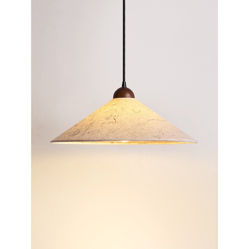 Vintage Zen Dining Room Pendant Light Japanese Retro Rice Paper Wabi-Sabi Song Dynasty Aesthetic Tea Room Tea Table Study Arm Lamp