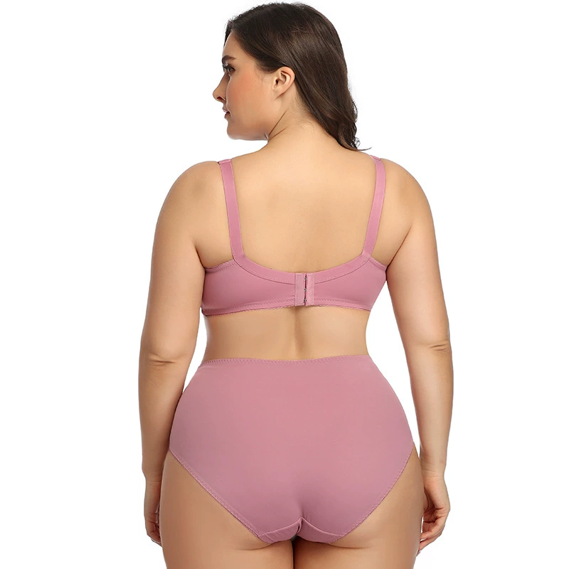 Glossy bra, set, ultra thin sexy comfortable breathable underwear, plus size, European style, wholesale