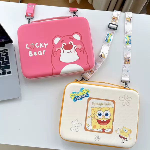 iPadPro Protective Cover 11 Inch Hard Case with Keyboard 10.9 Inch iPadAir5 Tablet Full Cartoon Storage Bag