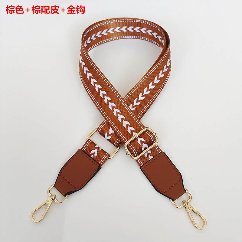 Brown + Brown with leather + gold hook