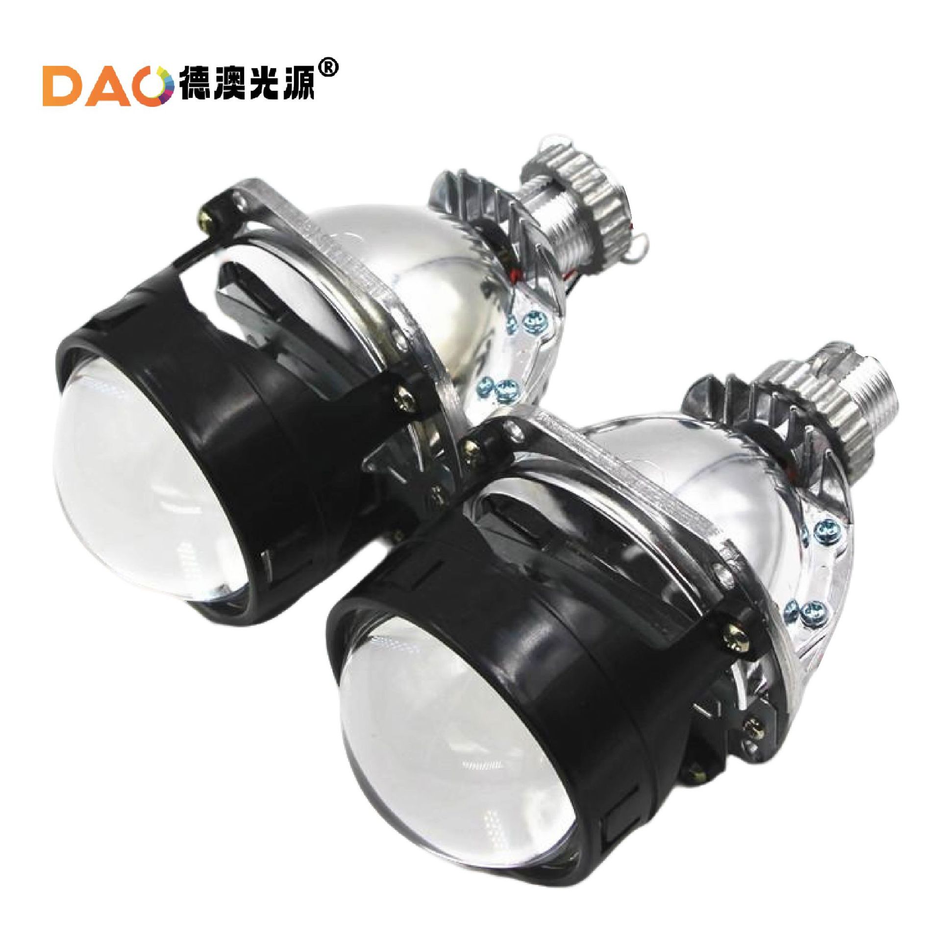 Mini 2,5 pulgadas LED de doble luz de la lente i2S resaltar inicio rápido del coche faro proyector impermeable LED Super brillante lente