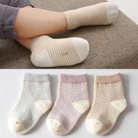 男童袜子宝宝春秋夏季棉薄款男女新生儿袜婴儿袜船袜网眼中筒袜