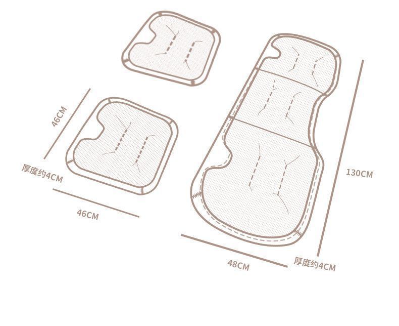 Car seat cushion, suitable for all seasons, made of Nappa leather, compatible with Mercedes-Benz, BMW, Tesla, and features ventilation and breathability