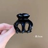 Black hairgrip with bow, crab pin, hair accessory, hairpins