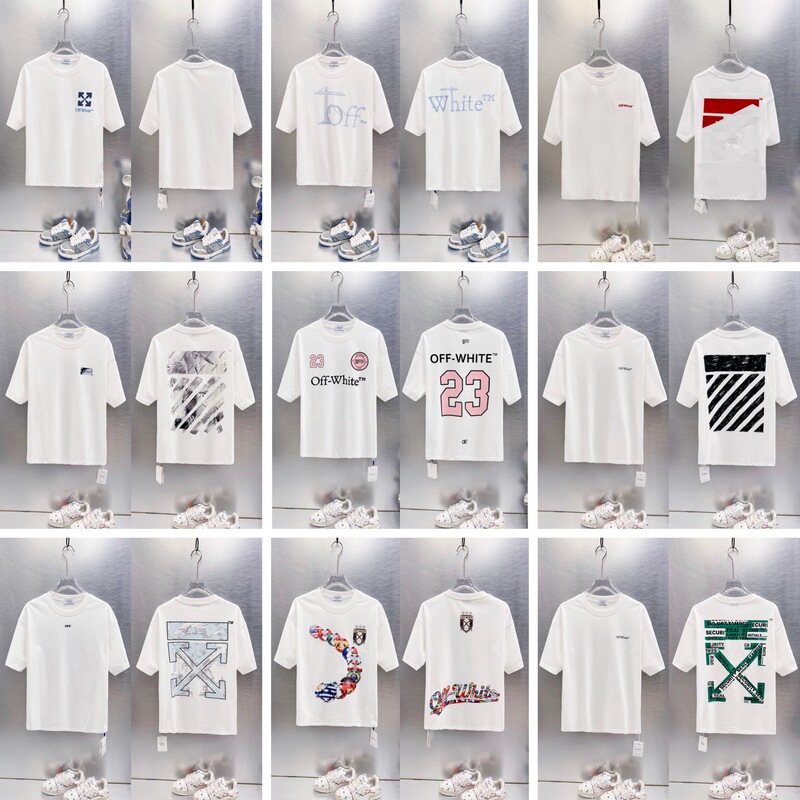 Cross-Border Exclusive Supply for Foreign Trade, High-Quality Off-White American-Style 23 Number Printed Unisex Jersey Short-Sleeve T-Shirt Cross-Border Exclusive Supply for Foreign Trade, High-Quality Off-White American-Style 23 Number Printed Unisex Jersey Short-Sleeve T-Shirt