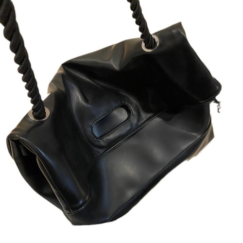 2024 spring new high-end soft leather PU women's bag large capacity simple commuter student shoulder tote bag large bag