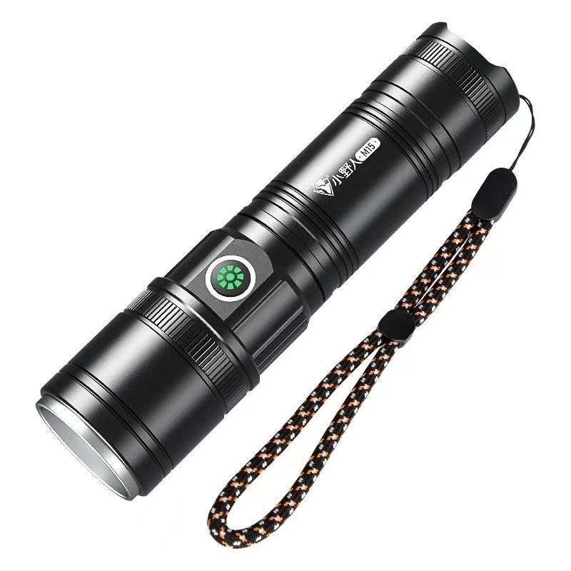 Lámpara exterior recargable P50 zoom telescópico lámpara de trabajo condensadora de luz remota linterna conveniente carga de luz intensa