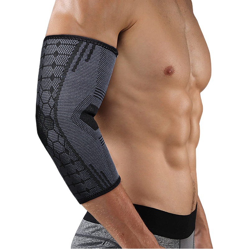 Mewinylon Elastic Diamond Elbow Guard Men's and Women's Basketball Fitness Non-slip Breathable Sweat-wicking Sports Knitted Elbow Guard